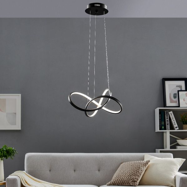 Knotted LED Dimmable Chandelier // Sandy Gold